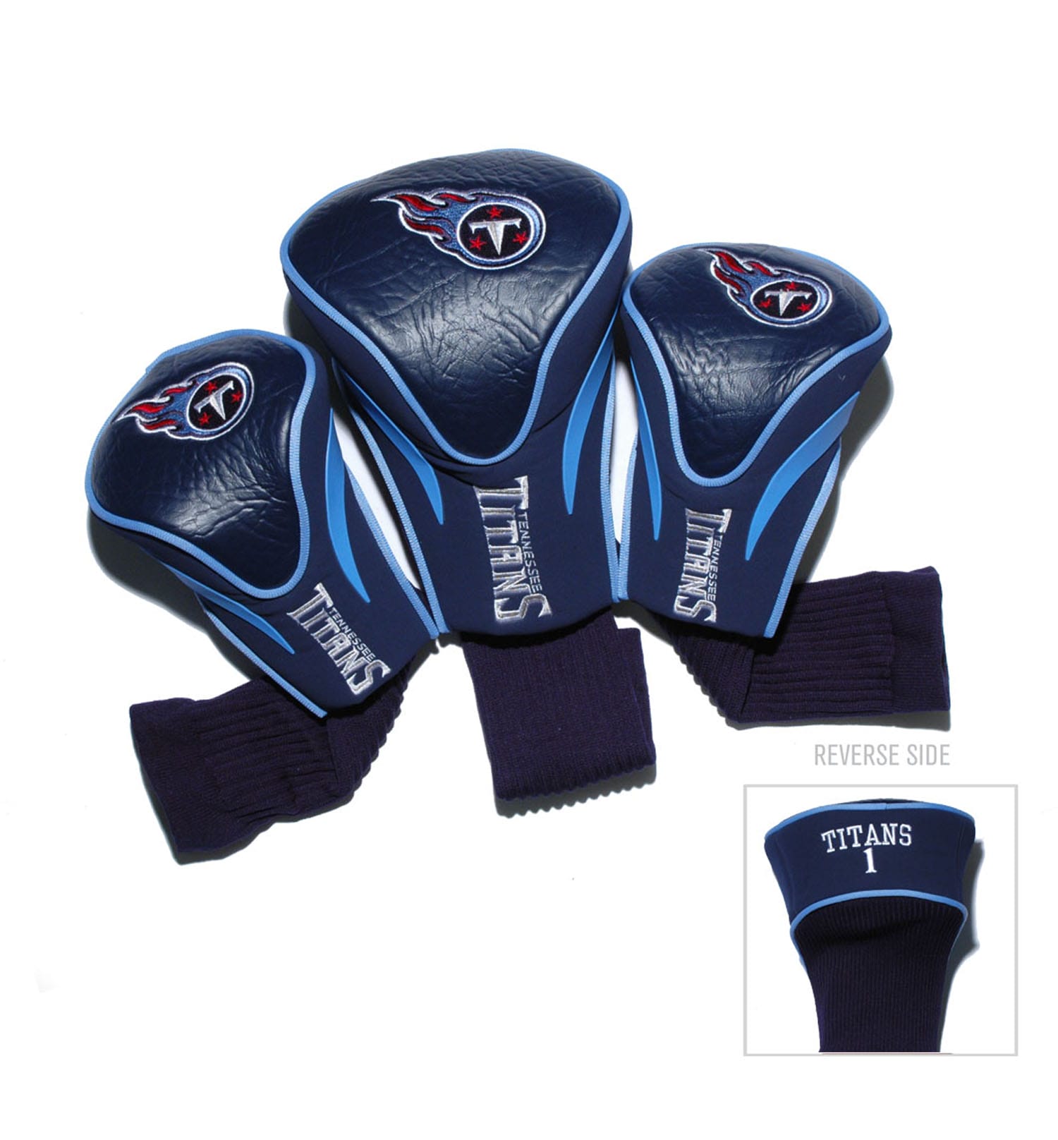 NFL Contour Set of 3 Golf Headcovers Football Headcovers