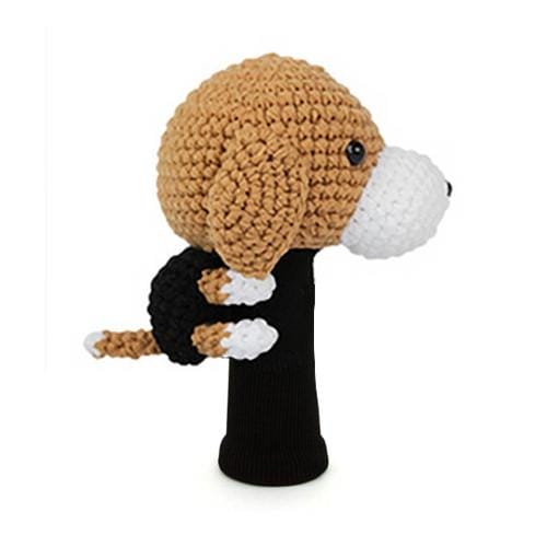 Beagle Brown Driver Golf Headcover Amimono Headcover