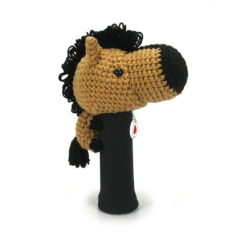 Horse L.Brown Driver Golf Headcover Amimono Headcover
