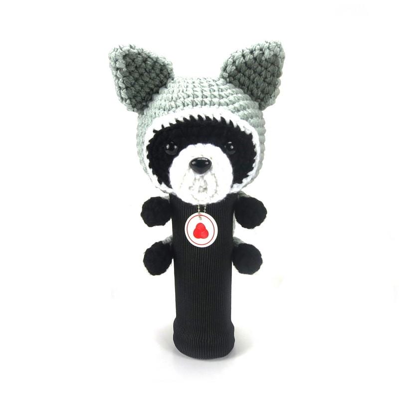 Raccoon Gray Driver Golf Headcover Amimono Headcover
