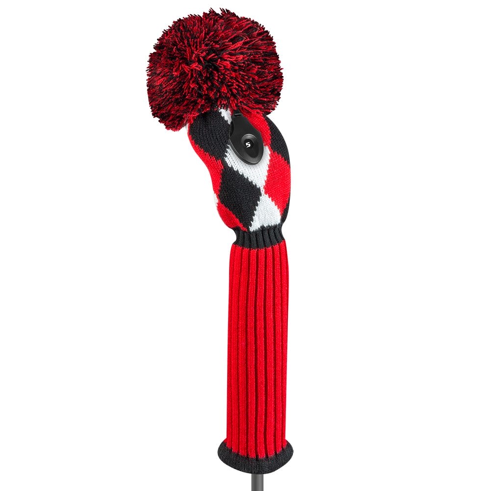 Red Black White Diamond Fairway Golf Headcover Just4Golf Golf Headcover
