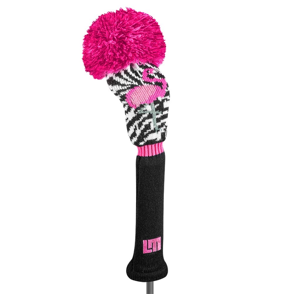 Loudmouth Savage Flamingos Fairway Golf Headcover | Knit Golf Headcover