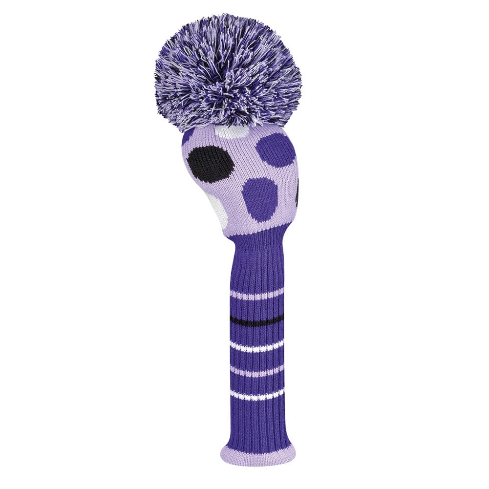 Large Multi Dot Purple Driver Golf Headcover