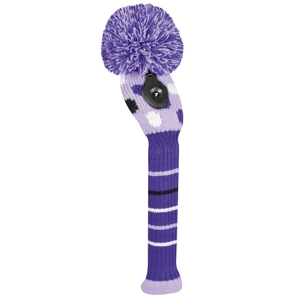 Small Multi Dot Purple Hybrid Golf Headcover